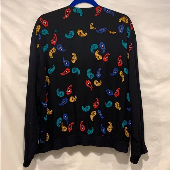 80’s Vintage Multi Pattern Top - Picture 2 of 7